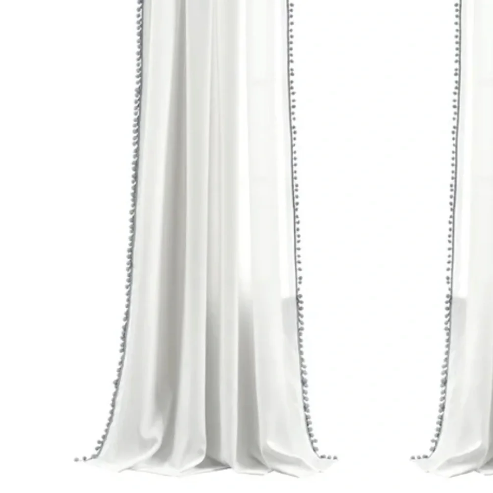Dakota Fields Yesenia Semi-Sheer Single Rod Pocket Curtain Panel Gray 50